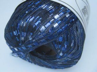 Knitting Fever Dazzle #107 Blues Black White