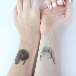 bunny temporary tattoos by hello harriet