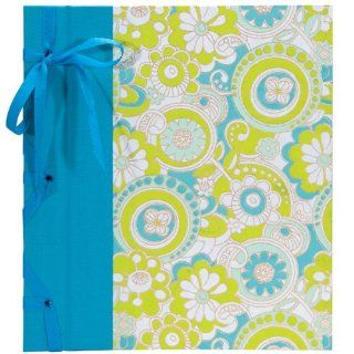 Books by Hand BBHK105 4 Large Ribbon Bound Scrapbook, Turquoise, Turquoise  