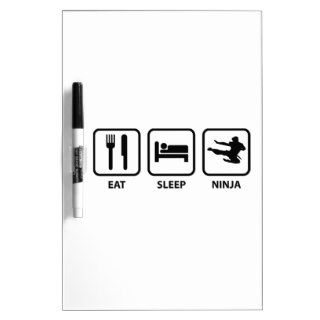 Eat Sleep Ninja Dry Erase Board