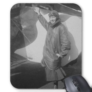 Portrait of Female Aviator Marjorie Stinson Mousepads