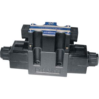 Northman Fluid Power Hydraulic Directional Control Valve – 26.4 GPM, 4500 PSI, 3-Position, Double Solenoid, Float Center Spool, 120 Volt AC Solenoids, Model# SWH-G03-C4-A120-10  Power Solenoid