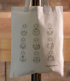 russian dolls colour in tote bag by krayonista