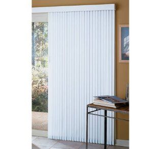 Fabric Patio Door Size Vertical Blinds, 104"W x 84"L (LIGHT BLUE)   Window Treatment Vertical Blinds