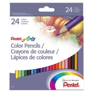 Pentel Arts Color Pencils, Assorted Colors   24