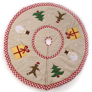 handmade christmas tree skirt by alphabet gifts & interiors