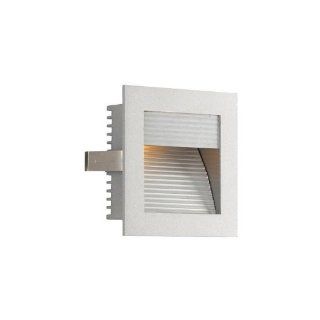Alico Industries WLE 102BC Step Light ADA Recessed Wall LED New Construction Faceplate, Bronze Finished Trim with Champagne Finished Reflector   Recessed Light Fixture Trims  