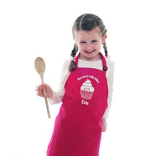 child's personalised cupcake apron by hoobynoo world