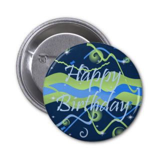 Boy's Happy Birthday Button