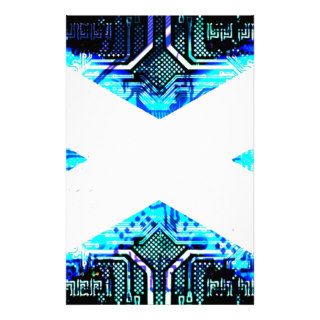 circuit board scotland (Flag) Stationery Design
