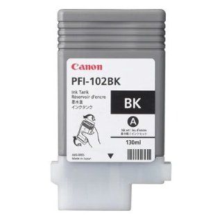 Canon   PFI 102BK Black Ink Tank   0895B001AA Imageprograf IPF500 IPF600 IPF700 Electronics