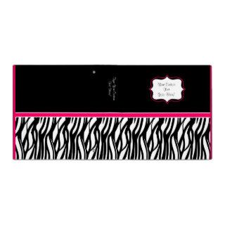 Funky Pink Zebra Binder
