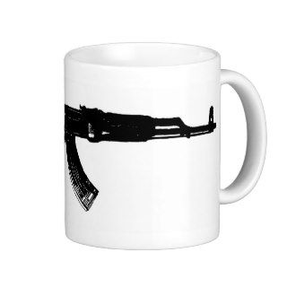 AK 47 Silhouette Coffee Mug