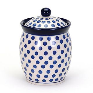 handmade storage jar by country traditionals