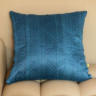 plain hand quilted silk cushion covers by reason home