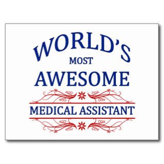 World's Most Awesome Medical Assistant Postcards