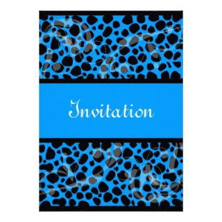 Contemporary Invitations Blue