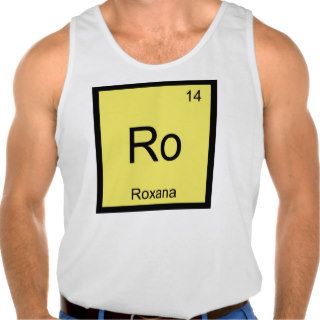 Roxana Name Chemistry Element Periodic Table Tank Top