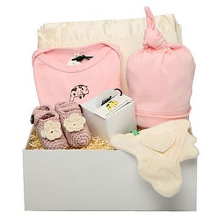 coochicoo organic baby girl gift box by molliemoo