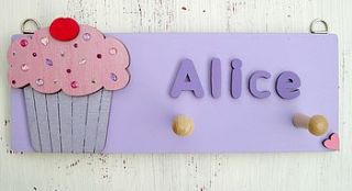 personalised cupcake pegs by dream scene children's gifts