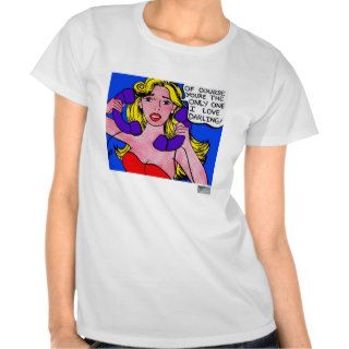 Call Waiting, Funny Women's Comic T Shirt