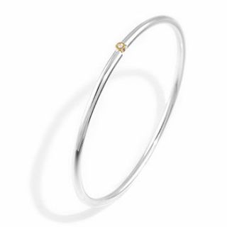 diamond insert bangle by shona jewellery