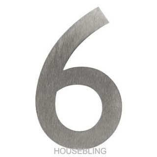 designer stainless steel house number by housebling