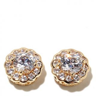 Victoria Wieck 2.28ct Absolute™ "Floral" Stud Earrings