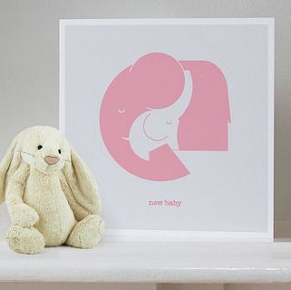 new baby card by ella and george