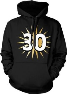 30th Birthday Hooded Sweatshirt, Old Age Funny Gag Dirty 30 Gold and Bold Design Hoodie Clothing