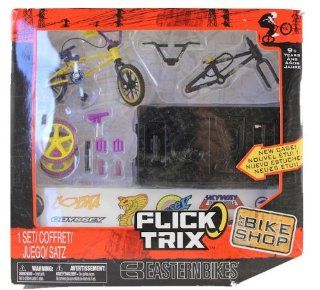 Flick Trix Finger Bike Eastern Bikes Bike Shop (Black and Yellow Bike Frames) Toys & Games