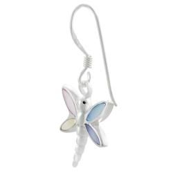 Tressa Sterling Silver Mother of Pearl Dragonfly Earrings Tressa Sterling Silver Earrings