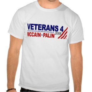 Veterans for McCain Palin 2008 T Shirts