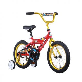 Titan Champions Boy's 16" Wheel Deluxe BMX Bike with Training Wheels   Red and