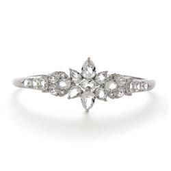 Sterling Silver Clear Crystal Cuff Bracelet Crystal, Glass & Bead Bracelets
