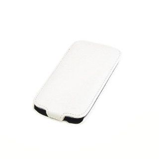 BestDealUSA Faux Leather Lichee Pattern Case Skin For Samsung Galaxy S3 SIII i9300 White Cell Phones & Accessories
