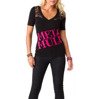 Metal Mulisha Max Women's Short Sleeve Casual Wear T Shirt/Tee   Black / Large Automotive