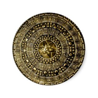 Roman Shield Round Sticker