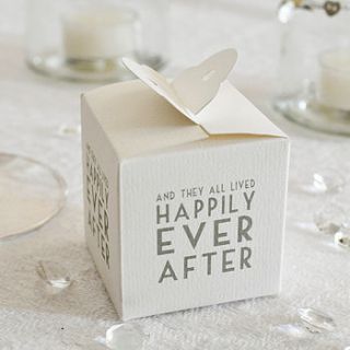 wedding favour boxes   set of eight by primrose & plum