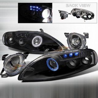 92 99 Lexus SC300/400 Complete Projector Headlights Set   Black Automotive