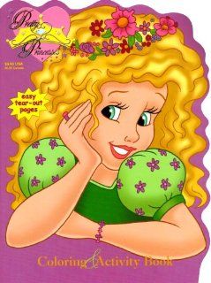 Pretty Princesses Shaped Coloring & Activity Book ~ Green Dress Toys & Games