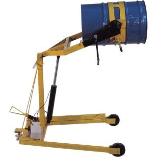 Vestil Portable Drum Carrier/Rotator/Boom — 800-Lb. Capacity, 60in. Lift, Model# HDC-305-60  Drum Pullers, Rotators   Stackers