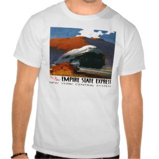 Empire State Express ~ Vintage Train Travel Poster T shirt