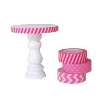 Dress My Cupcake DMC97152 Washi Pink Collection Individual Cupcake Stand, 3 Inch Kitchen & Dining