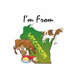 TEE I'm Wisconsin Acrylic Cut Outs