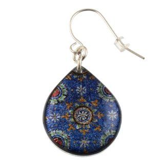 Blue Mosaic Teardrop Earring Dangle Earrings Jewelry