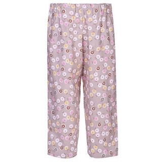 blossom cropped pyjama trousers by nutmeg sleepwear