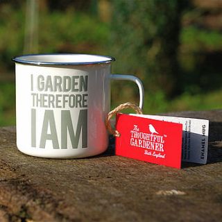 gardener's enamel mug by penelopetom direct ltd