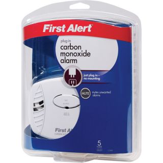 First Alert Carbon Monoxide Alarm — 3-Pk., Plug-In, Model# C0600  Gas Detection