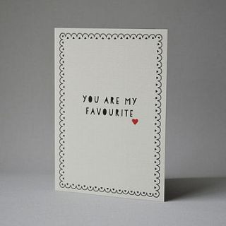 you are my favourite card by lucy says i do